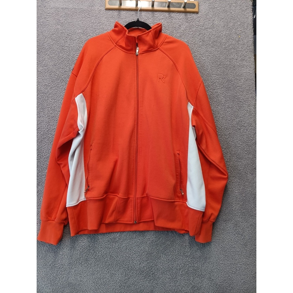 Rocawear R+ Track Jacket Mens 3XL Red Full Zip Y2K Streetwear